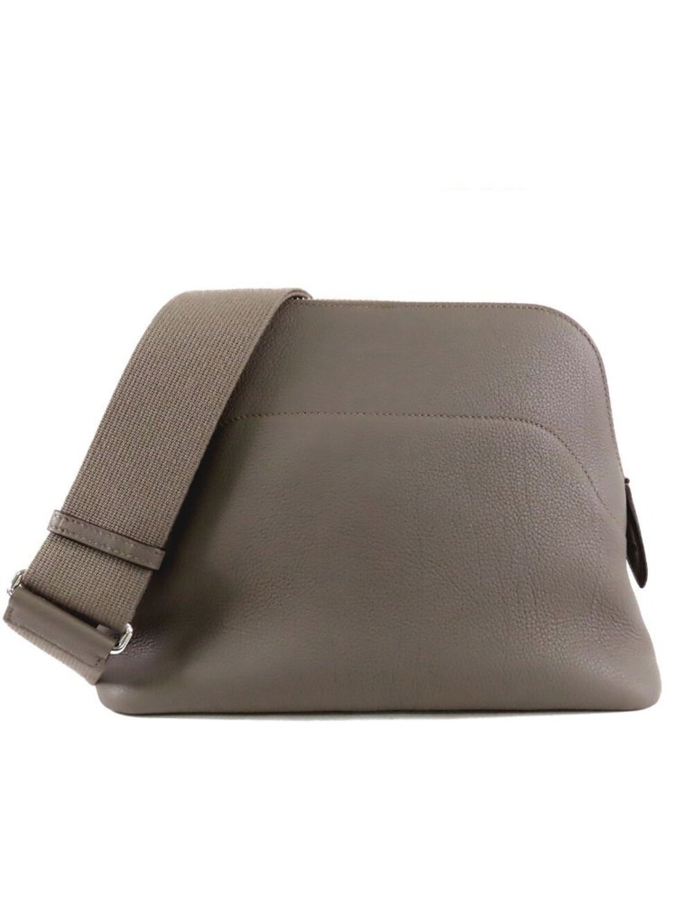 Hermes Bolide Messenger Etain Silver Togo Shoulder Bag